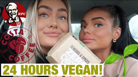 We Went Vegan For 24 Hours Trying The New Kfc Vegan Burger Youtube