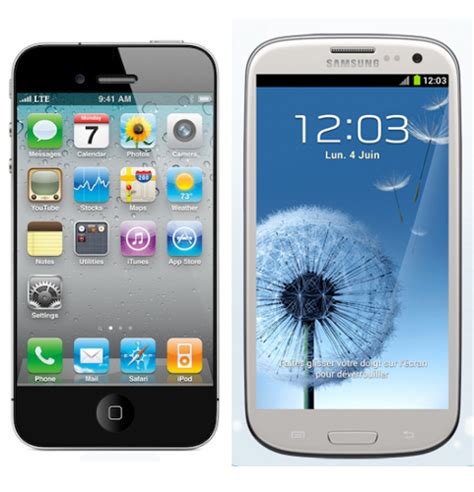 Apple Iphone 5 Contre Samsung Galaxy S3 Duel De Smartphones
