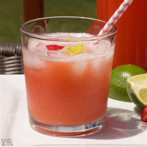 Sugar-Free Strawberry Limeade Recipe (Low-Carb Juice) - Low Carb Yum