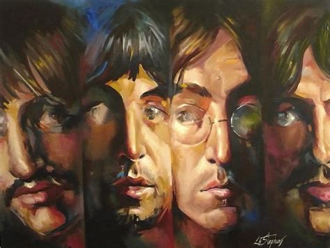 The Beatles Painting By Lorna Stephens Pixels