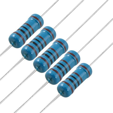 electronic components and semiconductors 200 pcs 2 watt 1 100 ohm axial through hole metal film