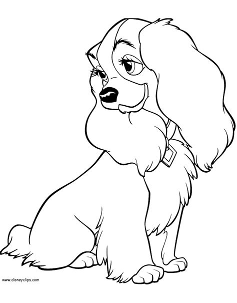 Lady And The Tramp Coloring Pages