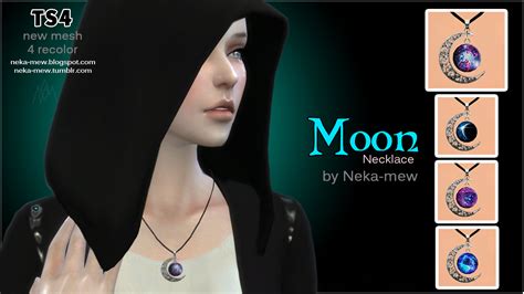 Sims 4 Ccs The Best Moon And Sun Necklaces By World Of Creations