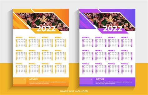 Premium Vector Modern 2022 Desk Calendar Design Template