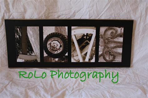 Rolo Photography Alphabet Word Art 4 Letters