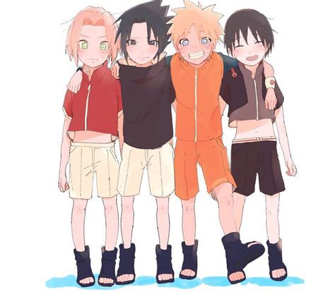 Team 7 Babies Naruto Sasuke Sakura Sai Sai Naruto Naruto Uzumaki
