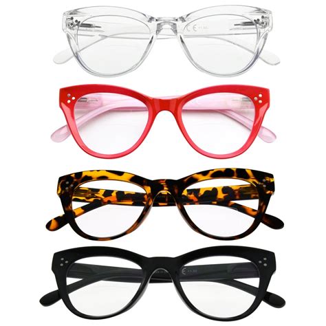 bifocal reading glasses cat eye design women br9108 4pack