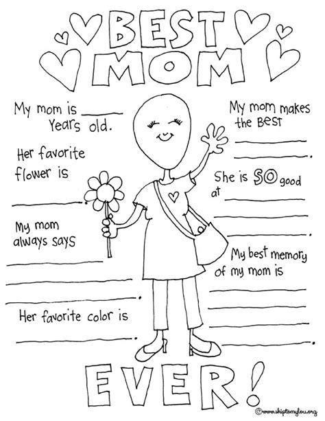 Mothers Day Coloring Pages To Celebrate The Best Mom Skip To My Lou