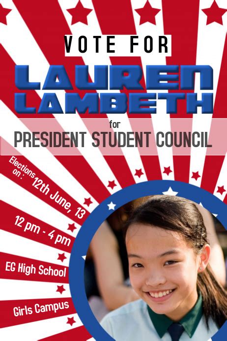 School Election Campaign Flyer Template Postermywall