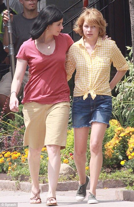 Michelle Williams And Sarah Silverman On The Set Of Take This Waltz In
