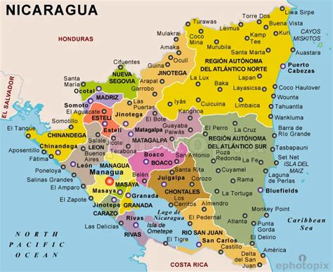 Nicaragua Map - NicaTips.com