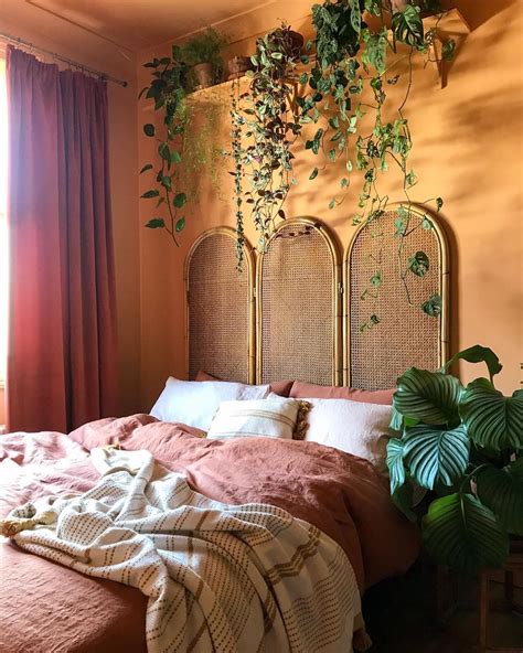 Nature Filled Bedroom With Colorful Walls Fall Bedroom Decor Bedroom