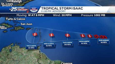 Tropical Storm Isaac Forms In The Atlantic