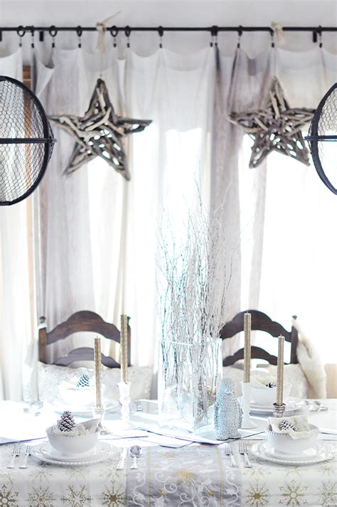 Silver And Gold Rustic Glam Holiday Entertaining Decor Love Maegan