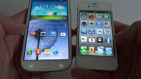 Samsung Galaxy S Iii Versus Iphone 4s Youtube