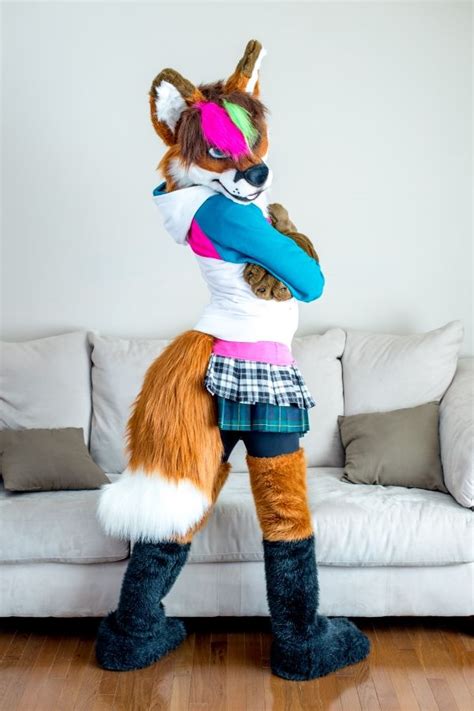 Layered Fox Furry Costume Fursuit Furry Furry Girls