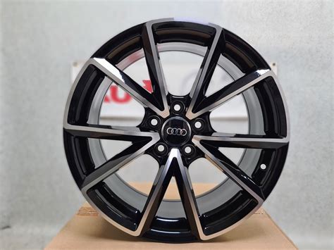 X Brand New Audi A C C Rs Style Alloy Wheels Gloss Black And Diamond Cut Ref Au