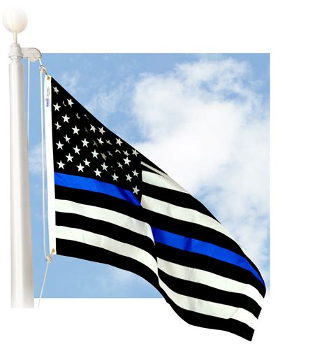 Thin Blue Line 50 Star Police Flag Liberty Flags The American Wave®