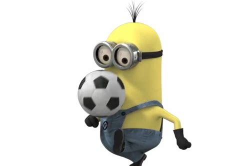 Tim Minion Playing Soccer Not Sure Whether To Pin This To Cool Stuff