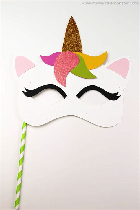Unicorn Face Masks With Free Printable Templates Simple Cbc