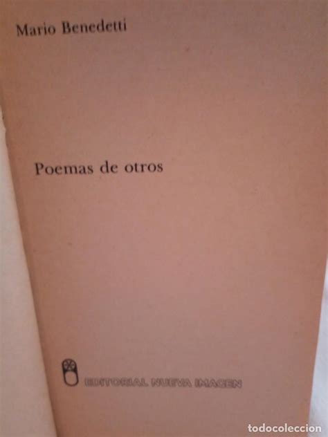 394 Poemas De Otros Mario Benedetti Impreso E Comprar Libros De