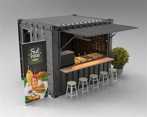Food Stall Design Food Cart Design Food Truck Design Cafe Shop
