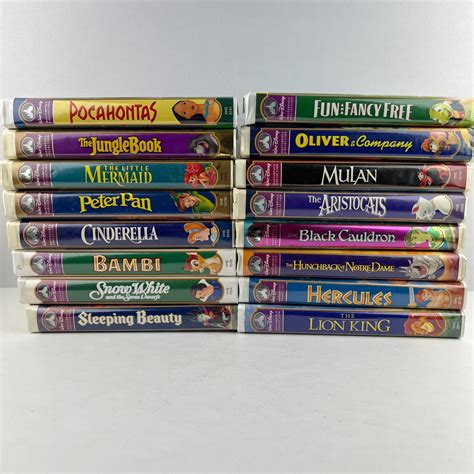 Lot Of Masterpiece Collection Disney Vhs Tapes Disney Vhs Tapes My