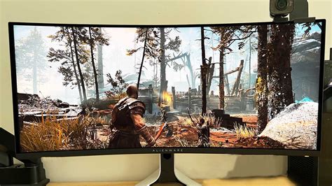 dell alienware awdw  qd oled monitor review big  bright