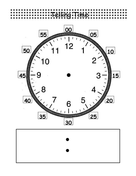 Blank Clock Worksheet To Print Activity Shelter Clock Worksheets