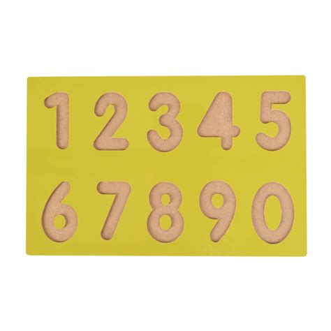 Wooden Number Puzzle 0 9 T For Toddler Etsy