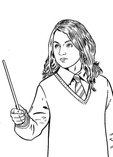 Luna Lovegood  Harry potter colors, Harry potter coloring pages, Harry