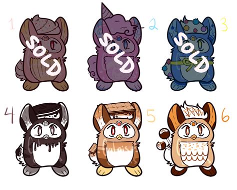 Furby Energy — Sweets Furby Adoptables 6 Each Rulesdetails