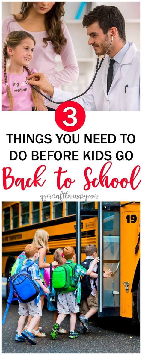 3 Things You Need To Do Before School Starts