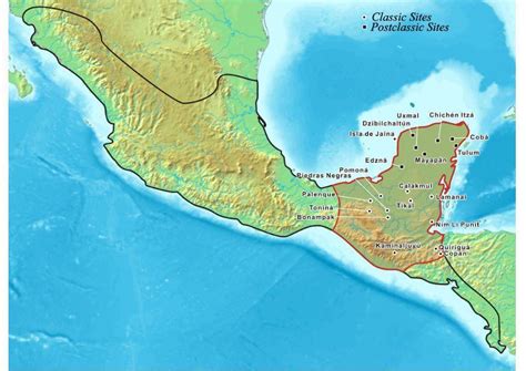 Imagen Mapa De La Civilización Maya Img 6974