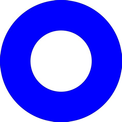 Blue White Circle Png