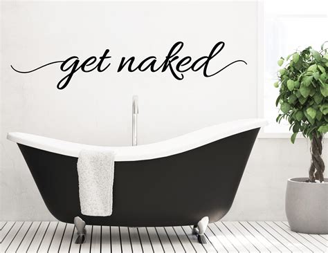 Wandtattoo Get Naked Zum Duschen Bitte Ausziehen