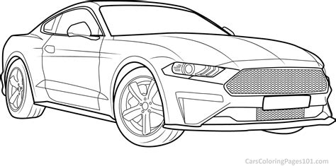 Ford Mustang Colouring Pages Hannah Thomas Coloring Pages