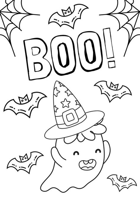 Easy Halloween Coloring Pages Halloween Coloring Pages Print Color Kids