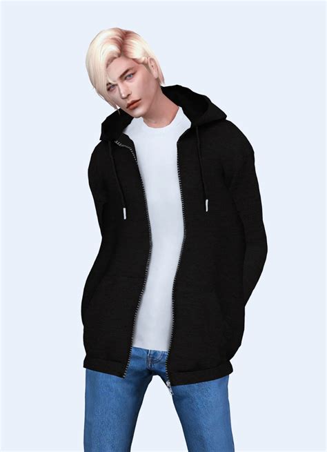 Noru Oversized Zip Up Hoodie The Sims 4 Download Simsdomination