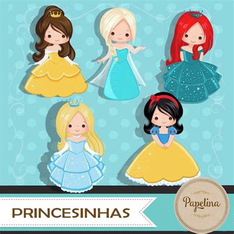 Kit Digital Princesas Loja Papelina Elo7 Produtos Especiais