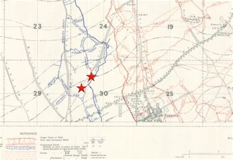 Detailed Map Diagram World War 1 Trenches Map