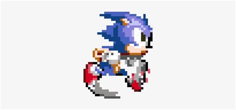 8 Bit Sonic Pixel Art Grid