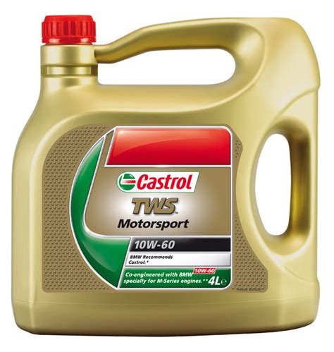This is the newest bmw 10w60 oil, now produced by shell, and replaces the previous castrol tws and edge 10w60 engine oil. Castrol Motor oil TWS - 10W60 BMW - 4L