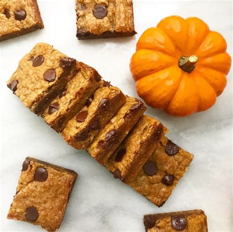 Pumpkin Chocolate Chip Blondies E2 Bakes Brooklyn