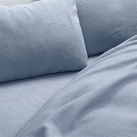 Home Classics Fleece Sheet Set Pretty Blue Twin Bed Size Sheets Bedding