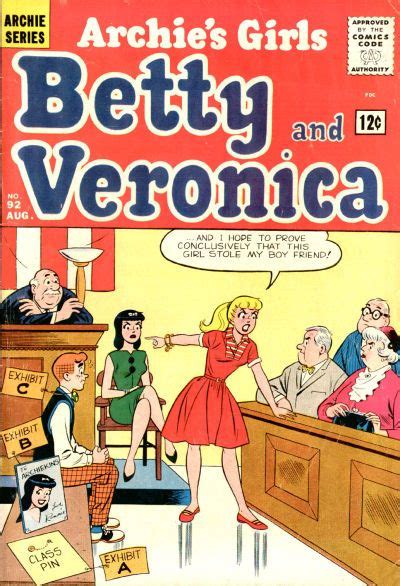 Gcd Cover Archies Girls Betty And Veronica 92 Archie Comics