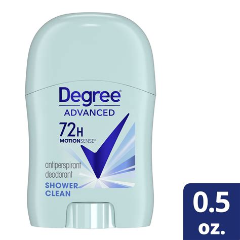 degree advanced antiperspirant deodorant 72 hour sweat and odor protection shower clean