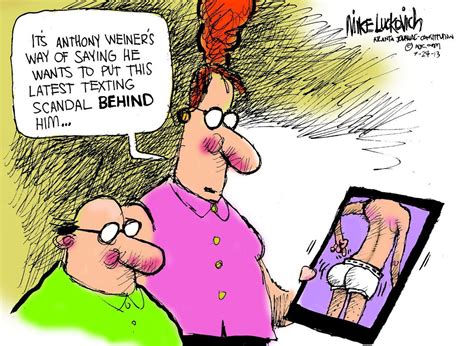 Mike Luckovich Cartoon Sexting Scandal