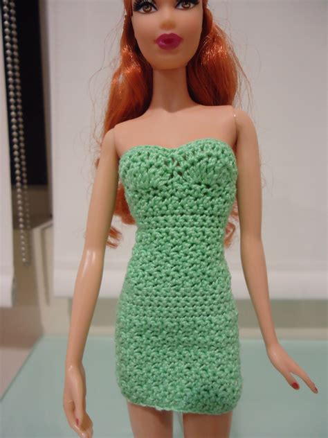Barbie Clothes Barbie Crochet Dress For Barbie Doll 14f