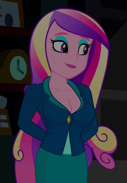 1866872 Arms Behind Back Breast Edit Breasts Busty Princess Cadance Cleavage Cropped